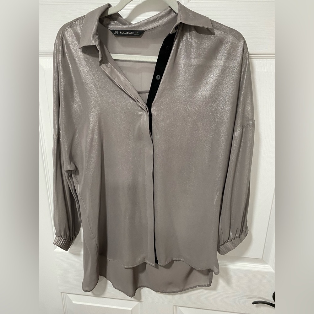 Sheer blouse from Zara